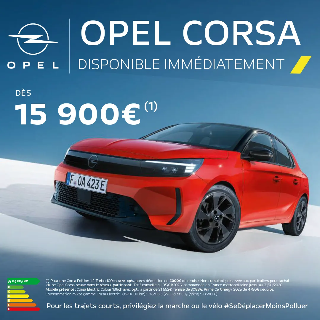 Offre Opel Corsa neuve
